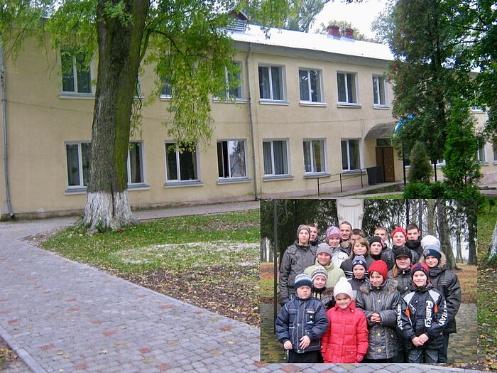 Hoffen auf Hilfspakete aus der StädteRegion Aachen: die Kinder des Ausbildungs- und Rehabilitationszentrums Velykyi Lubinskyi in der Region Lwiw