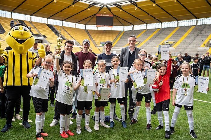 Bei der Städteregionsmeisterschaft der Grundschulen haben die teilnehmenden Schülerinnen und Schüler immer jede Menge Spaß.