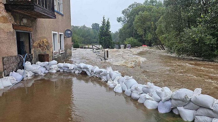 Hochwasserschaden im Jelenia Góra